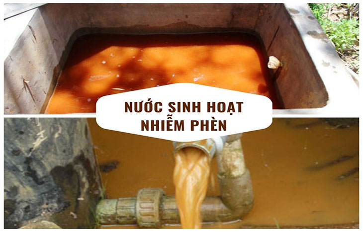 Nước bị nhiễm phèn: Cách xử lý đơn giản, hiệu quả