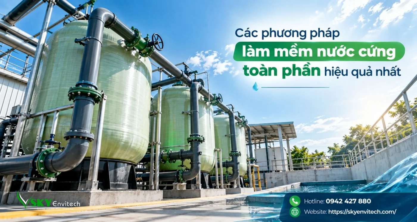 Các phương pháp làm mềm nước cứng toàn phần hiệu quả nhất