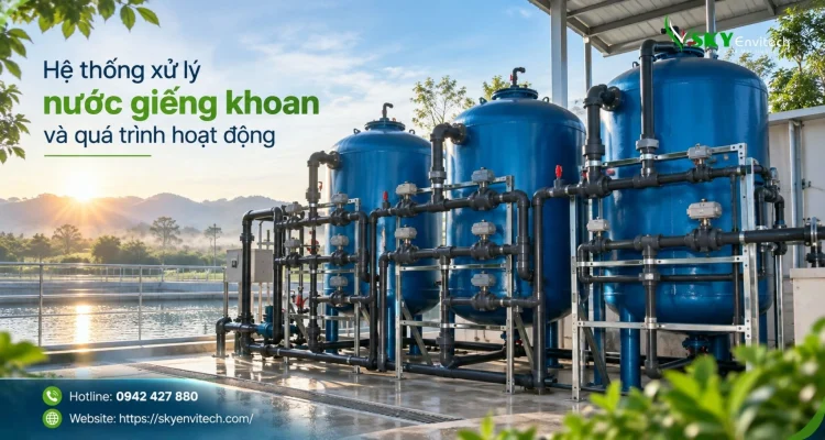 Hệ thống xử lý nước giếng khoan và quá trình hoạt động